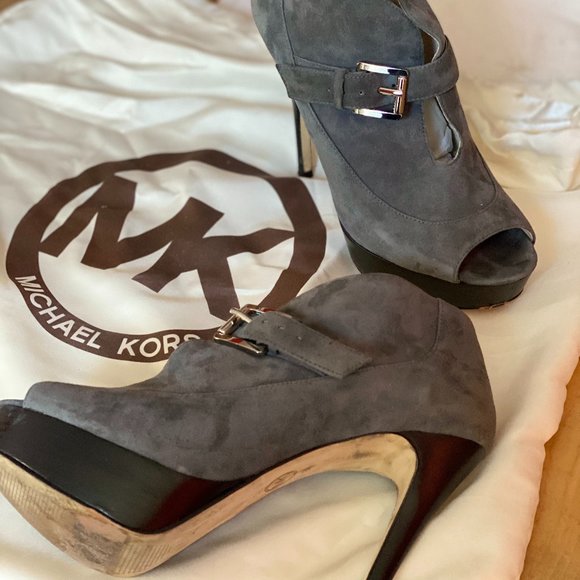 Michael Kors Gray Eboni Bootie - Picture 3 of 5